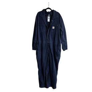 Carhartt Navy Flame Resistant‎ Coveralls Size 56 Tall